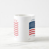 自由の地の愛国的なコーヒーマグ コーヒーマグカップ (中央)