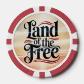 自由の地 ポーカーチップ (正面)