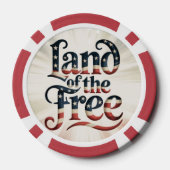 自由の地 ポーカーチップ (裏面)