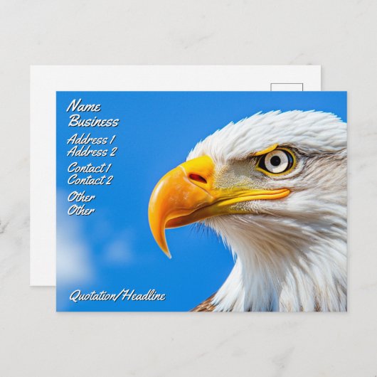 自由の地，勇敢の家 ポストカード (正面/裏面)