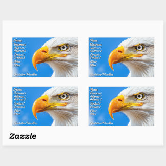 自由の地，勇敢の家 長方形シール