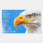 自由の地,勇敢の家 長方形シール (正面)