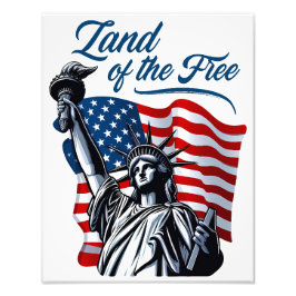 自由の地 – 愛国心 フォトプリント           
