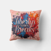 自由の夜明け クッション (裏面)