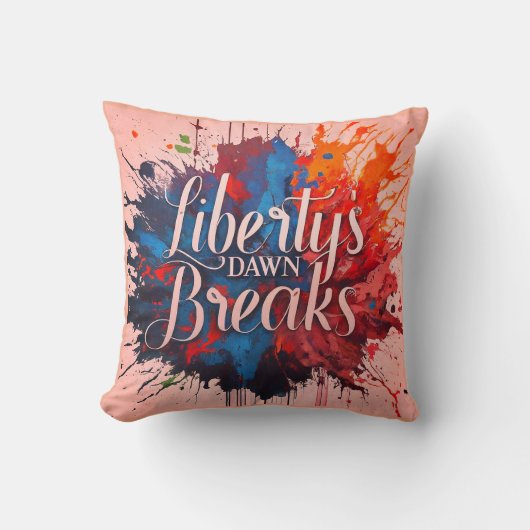 自由の夜明け クッション (正面)