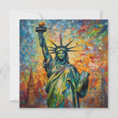 自由の夜明カスタムけ ノートカード (正面)