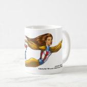 自由の女の子の飛行 コーヒーマグカップ (正面右)