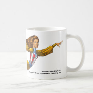 自由の女の子の飛行 コーヒーマグカップ