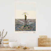 自由の女神が世界を啓発する ポスター (キッチン)