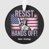 自由の女神が抵抗を手に入れる オーナメント (正面)