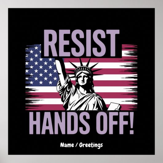 自由の女神が抵抗を手に入れる ポスター (正面)