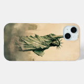 自由の女神が霧の中から現れる Case-Mate iPhoneケース (裏面 (横))