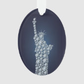 自由の女神きらきら光る オーナメント (正面)