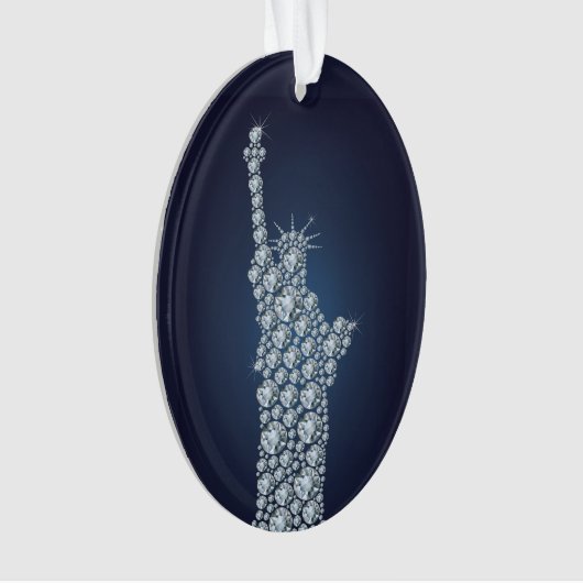 自由の女神きらきら光る オーナメント (正面)