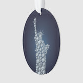 自由の女神きらきら光る オーナメント (正面)