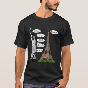 自由の女神すべて移民エッフェルトウ Tシャツ
