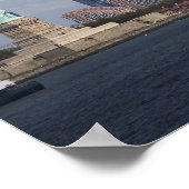 自由の女神とスカイライン ポスター (角)