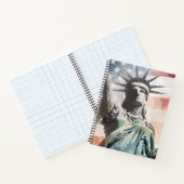 自由の女神と米国国旗 ノートブック (内部)