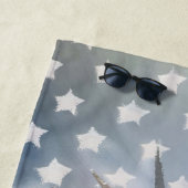 自由の女神と米国国旗 ビーチタオル (インサイチュ)