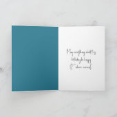 自由の女神と誕生日のアイスクリームコーン カード (内部)