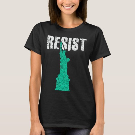 自由の女神に抵抗1 Tシャツ (正面)