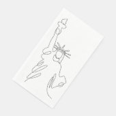 自由の女神のシンプルスケッチ (コーナー)