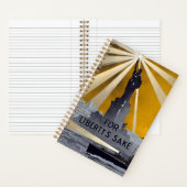 自由の女神のトーチ & アメリカ海軍 第二次世界大戦 ノートブック (内側)