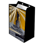 自由の女神のトーチ & アメリカ海軍 第二次世界大戦 ミディアムペーパーバッグ (裏面アングル)