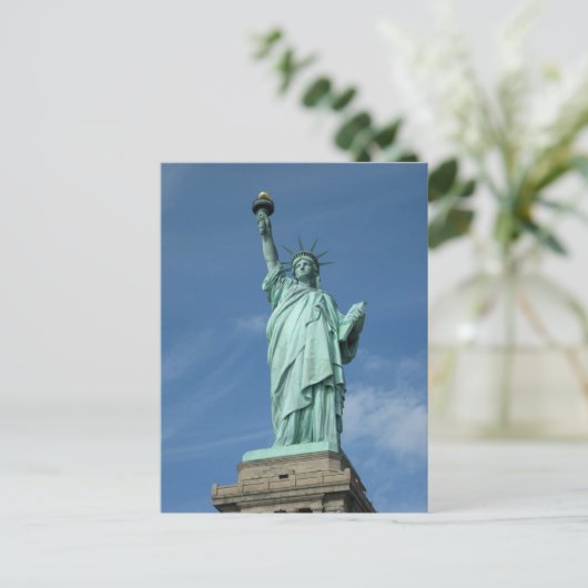 自由の女神の写真 ポストカード (スタンド正面)