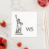 自由の女神の初期化 スタンダードカクテルナプキン (インサイチュ)