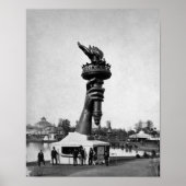 自由の女神の手と聖火 ポスター (正面)