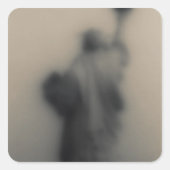 自由の女神の拡散したイメージ スクエアシール (正面)