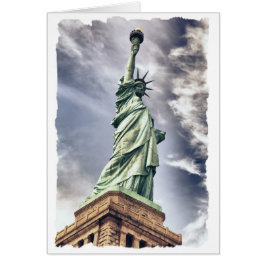 自由の女神の挨拶カスタムカード
