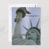 自由の女神の自由の女神 ポストカード (正面/裏面)