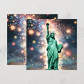 自由の女神の花火の独立日、 セーブザデート (正面/裏面)