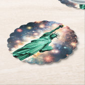 自由の女神の花火の独立日、 ペーパーコースター (アングル)