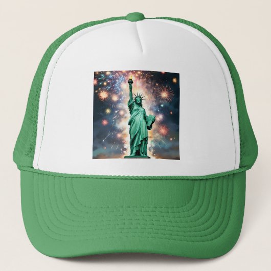 自由の女神の花火の独立日、少年 キャップ (正面)