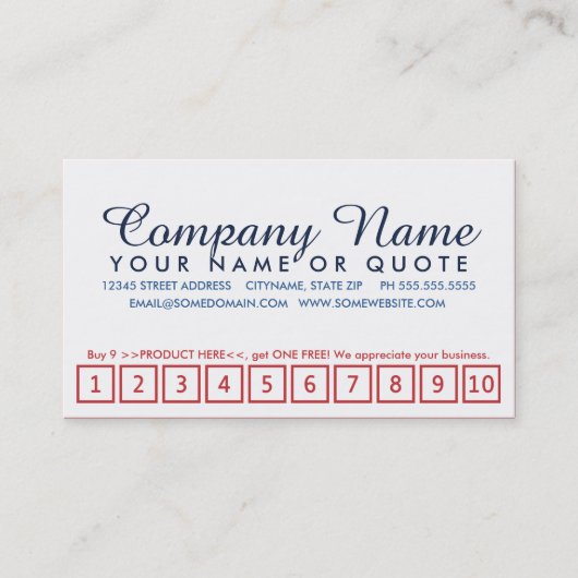 自由の女神の顧客報酬プログラム ロイヤリティカード (正面)