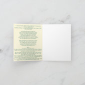 自由の女神は世界を啓発する カード (内部)