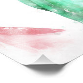 自由の女神は旗の水色で閉じる フォトプリント            (角)