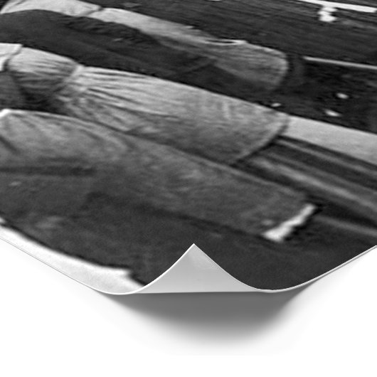 自由の女神を見ている移民たち ポスター (角)