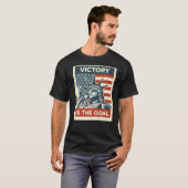 自由の女神アメリカの自由の希望の象徴 Tシャツ (正面フル)