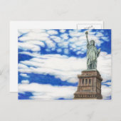 自由の女神アートポストカード ポストカード (正面/裏面)