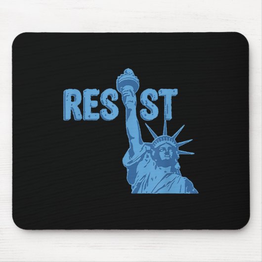 自由の女神グラフィック#resistアンチ マウスパッド (正面)