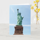 自由の女神グリーティングカード カード (黄色い花)
