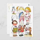 自由の女神サム・ジョージ・ワシントン・ドール ポストカード (正面/裏面)