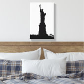 自由の女神シルエットキャンバスプリント キャンバスプリント (インサイチュ (寝室))