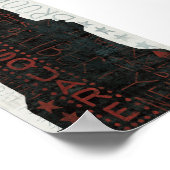 自由の女神シルエット ポスター (角)