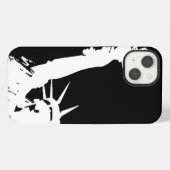 自由の女神シルエット iPhoneケース (裏面横)