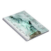 自由の女神スパイラルに縛られたノート ノートブック (右側)